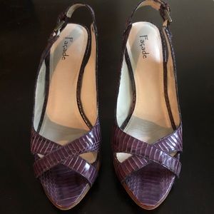 Facade Drew Purple Sandal Heel
